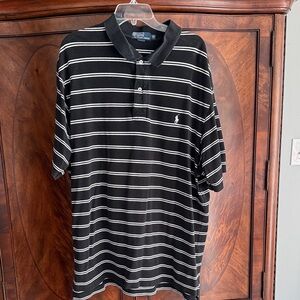 Polo by Ralph Lauren Black and White Striped Shirt